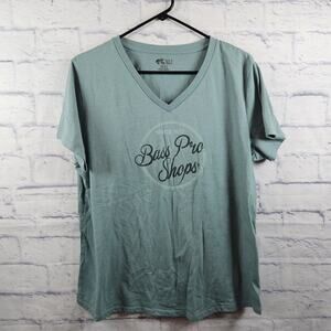 Bass Pro Shops V-neck T-Shirt Womens XL
